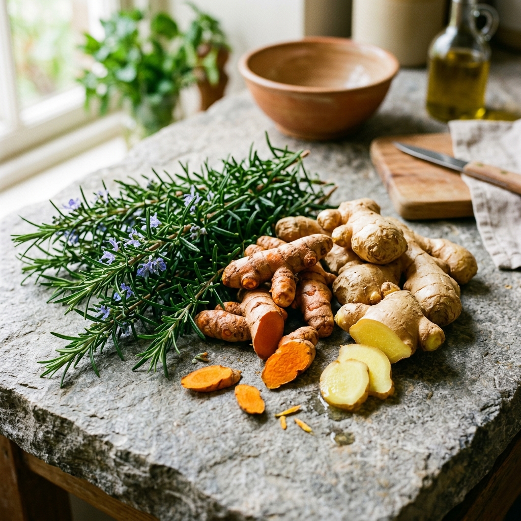 Rosemary botanical elements