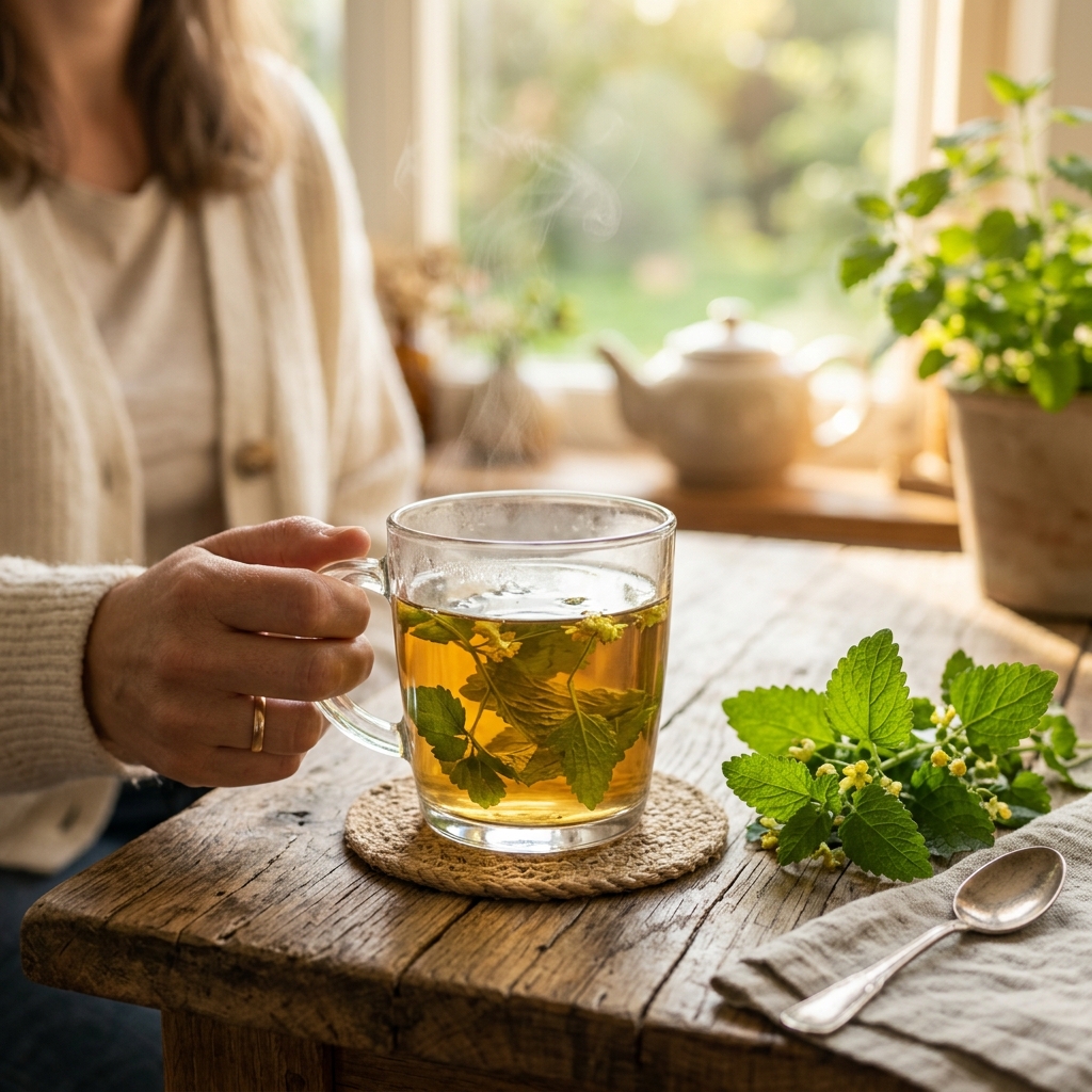 A soothing cup of Lemon Balm tea